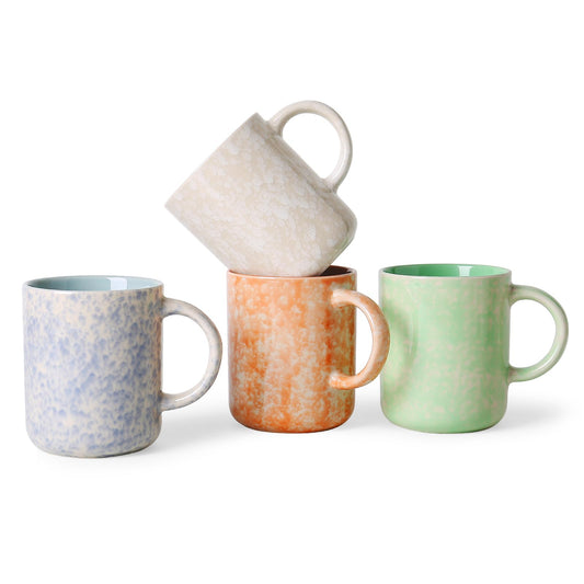 MONITO 17oz Ceramic Coffee Mugs – Set of 4
